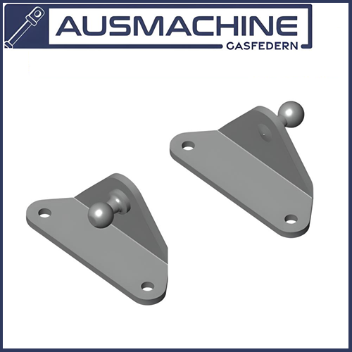 Fitting with ball mounting plate holder 8/10mm ball pin for gas spring